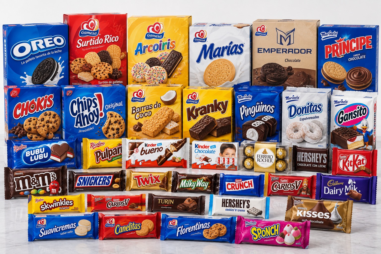  Galletas y chocolates
