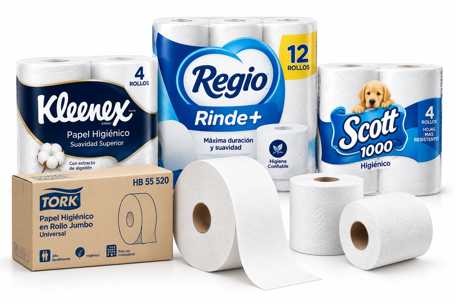 Papel higiénico institucional para empresas 