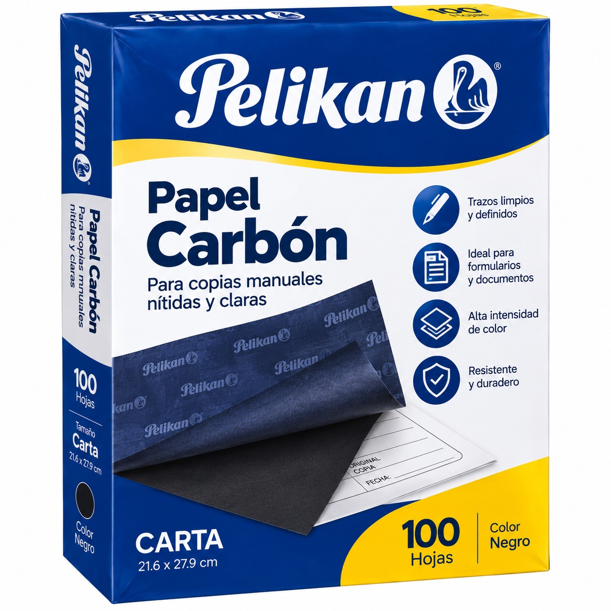 Papel carbón para oficina y uso administrativo